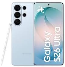 سامسونج جوال جالكسي S26 الترا سكاي بلو بذاكرة تخزين 256GB، ذاكرة RAM 12GB، تطبيق مخصص، شاشة خصوصية مدمجة، مساعد صور، كاميرا 200MP، بطارية 5000mAh، اصدار الامارات العربية المتحدة، كفالة لمدة عام